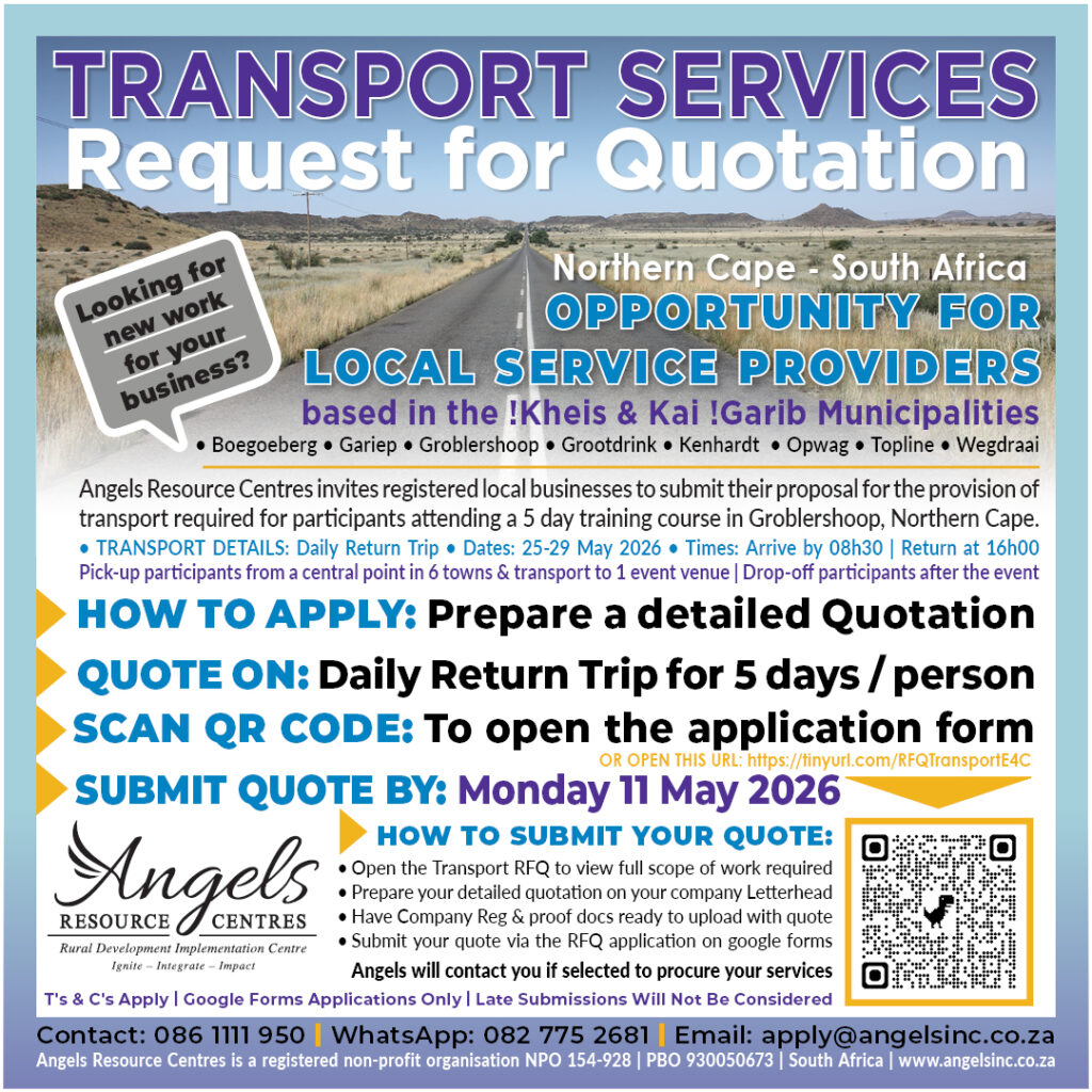 Transport Services to Groblershoop required